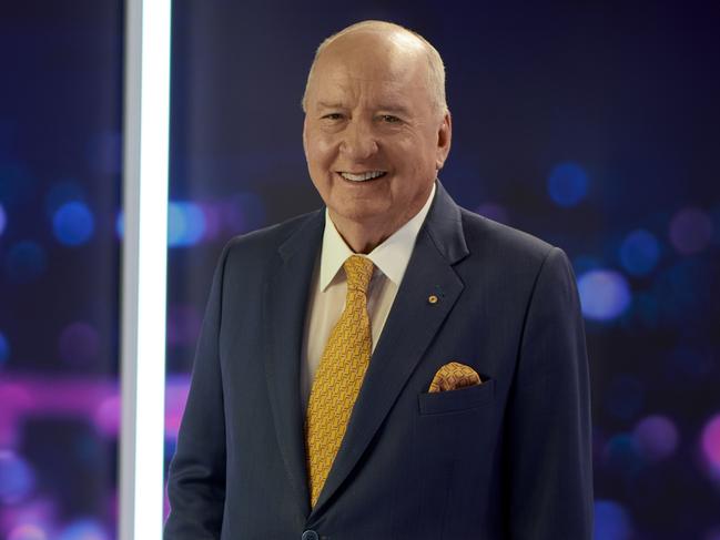 Alan on the set of his new show “Alan Jones”. Picture: Sky News Australia