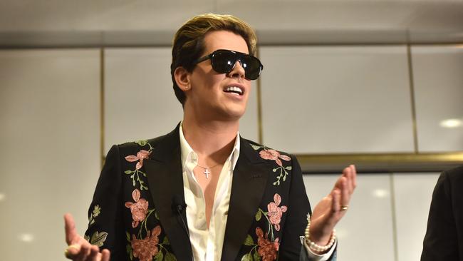 Rght-wing British provocateur Milo Yiannopoulos, another Jammi target. Picture: Mark Graham/AFP