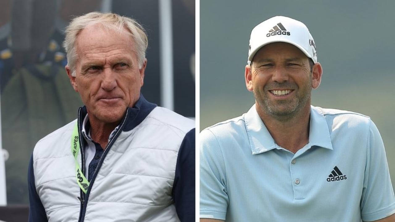 Greg Norman and Sergio Garcia.