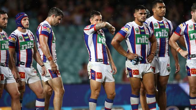 Mitchell Pearce endured a tough night against his old club.