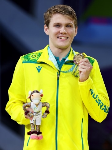 Tim Hodge won gold in the men's 100m Backstroke S9 Final. Picture: Al Bello/Getty Images
