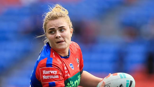 The Knights will be coached by NRLW superstar Hannah Southwell. Photo by Jenny Evans/Getty Images