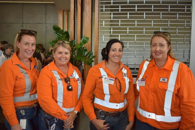 L-R: Brook Jordensen, Kelly Fletcher, Trish Curran and Ros Stephens at 2022 International Women's Day Business Lunch in Mackay. Picture: Rae Wilson