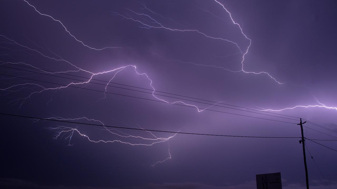 Photographer and Mackay resident Marty Strecker took these amazing shots of the lightning over the city last night. Images by Marty Strecker. MUST CREDIT