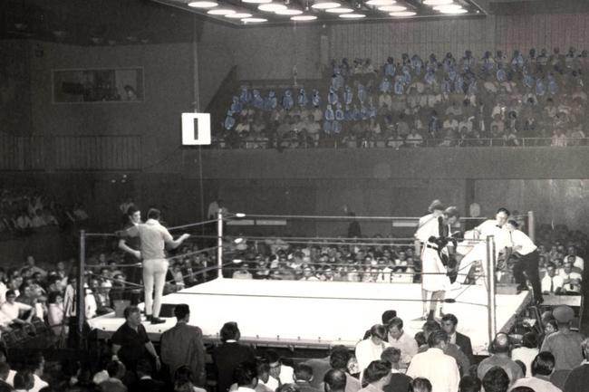 Boxing was popular at Festival Hall for many years.