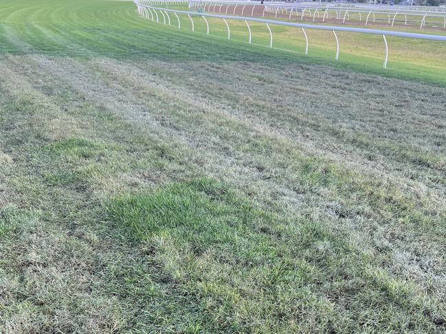 The Gold Coast track has deteriorated further after Saturday’s meeting was called off on Friday. Picture: Supplied