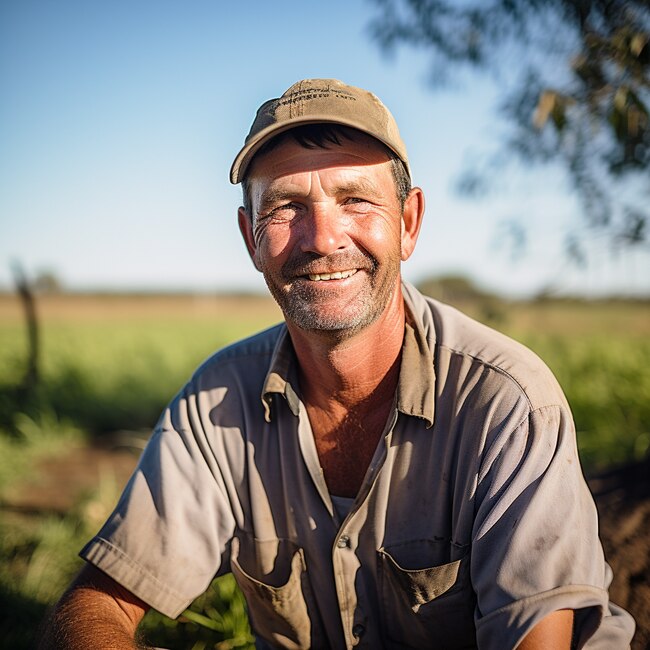 A Kingaroy man, generated by News Corp used AI-software, and named John.