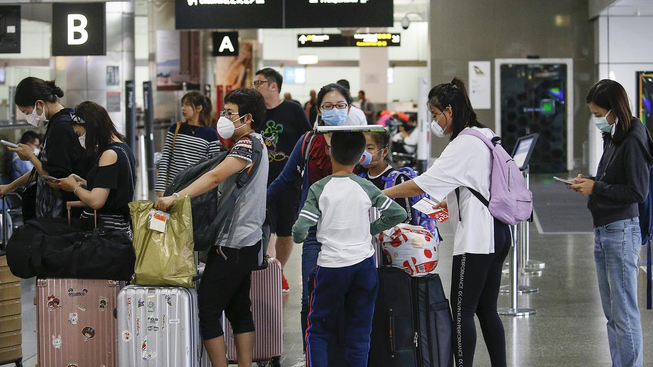 The Australian government imposed tough new restrictions on arrivals from China overnight, leaving thousands of passengers scheduled to arrive here overnight unable to travel. Picture: Ian Currie