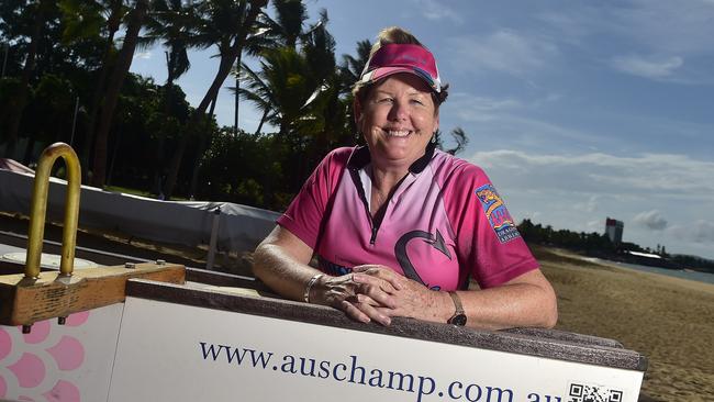 Pam McHugh is the co-ordinator of Dragon Abreast, a dragon boat club for survivors of breast cancer. PICTURE: MATT TAYLOR.