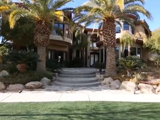 The front of the mansion.