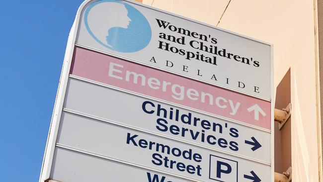 Women's and Children's Hospital in North Adelaide, Monday, Jan. 28, 2019. Picture: MATT LOXTON