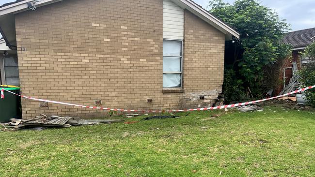 The residents were inside the home at the time of the incident but were not injured. Picture: Supplied