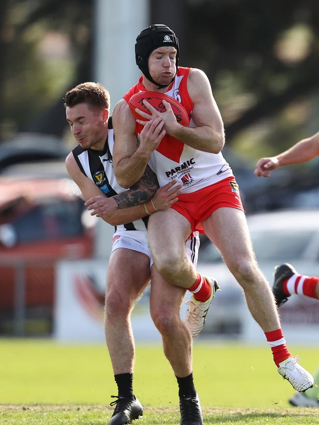 Brady Jones will miss this week with an ankle injury in a big blow to Clarence’s chances of upsetting Launceston. Picture: Zak Simmonds