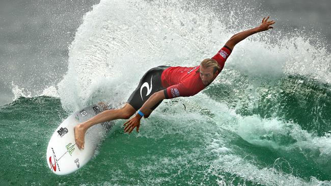 Long and lean, Australia's Owen Wright is one of teh biggest men in elite surfing.