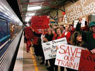 The last train to use the Lismore Railway station in 2004.Photo The Northern Star Archives. Picture: The Northern Star Archives