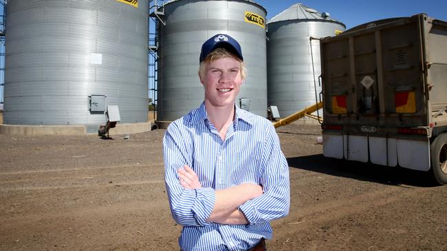 Grain trust: Marcus Oldham student Sam Hotchin is on a Lawson Grains scholarship to the college. Picture: Andy Rogers