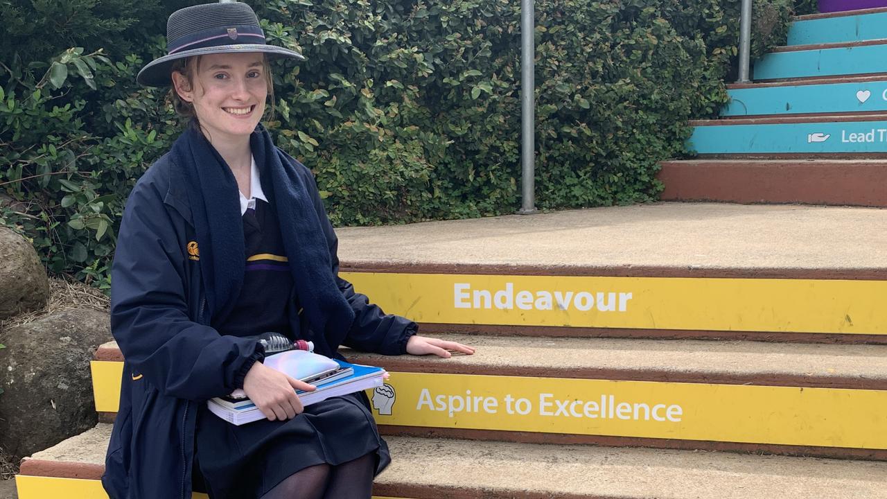 Cancer survivor, school captain and now future doctor Tahlia Utz is thrilled to have received an early offer to ANU to study a Bachelor of Health science. Thursday, September 8, 2022. Picture: Morgan Burley