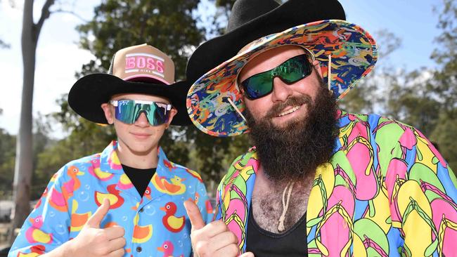 Taydm and Ben Keyes at Gympie Music Muster. Picture: Patrick Woods.