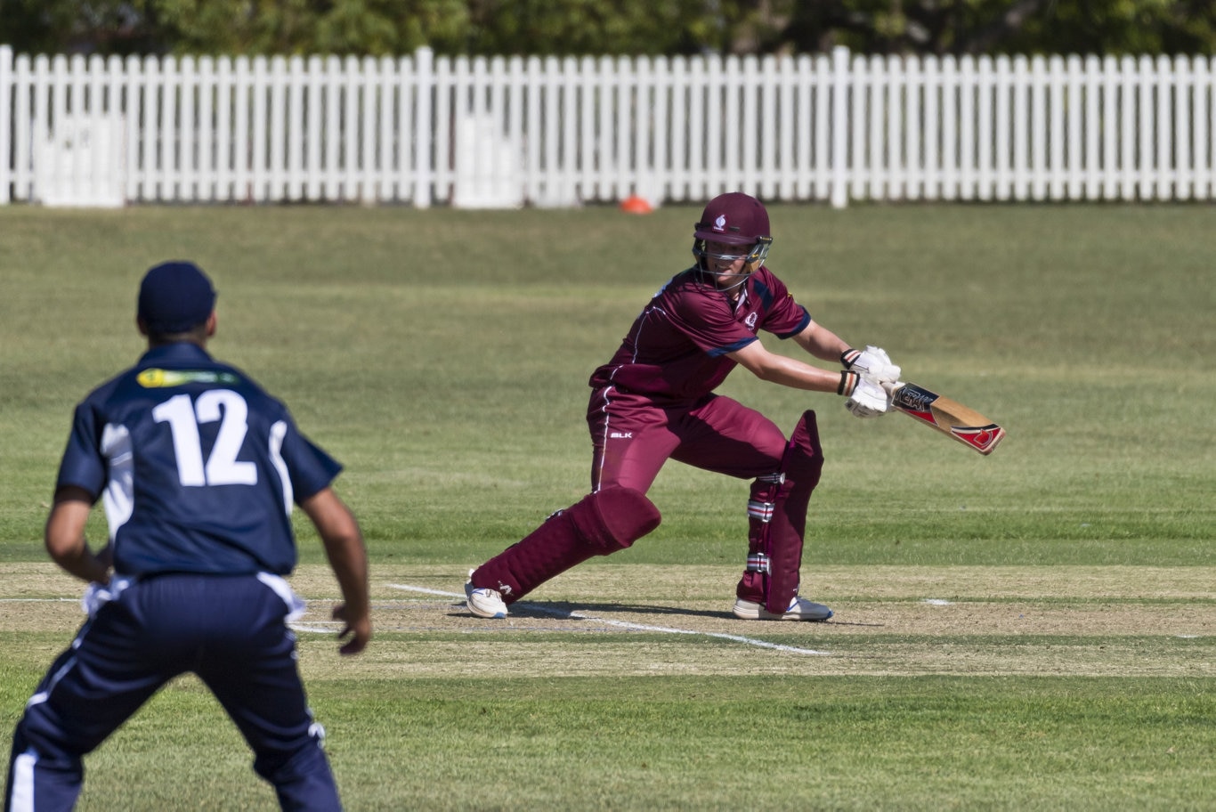 Sam Neale bats for Queensland against Victoria in Australian Country Cricket Championships round two at Rockville Oval, Friday, January 3, 2020. Picture: Kevin Farmer