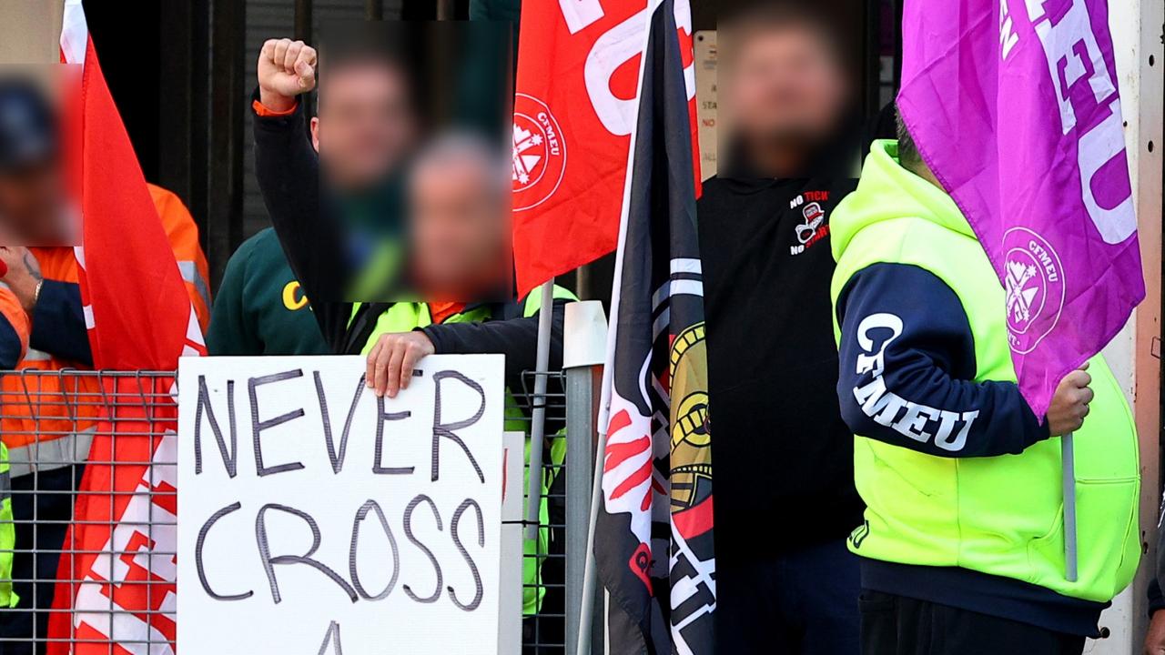 Staggering cost of CFMEU picket line revealed