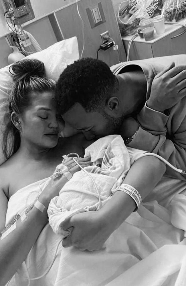 Chrissy Teigen and John Legend’s third child, Jack, was sadly born sleeping. Picture: Instagram