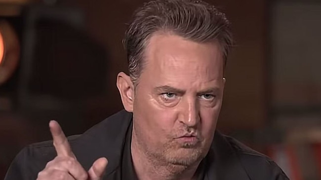 Matthew Perry in the 2021 Friends reunion.