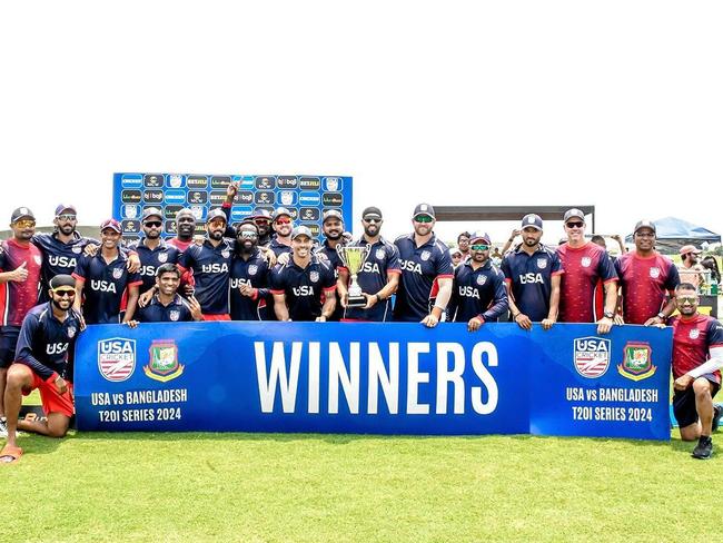 USA wins the T20i series against Bangladesh 2-1 in Dallas, Texas in May 2024. Picture: USA Cricket / Instagram