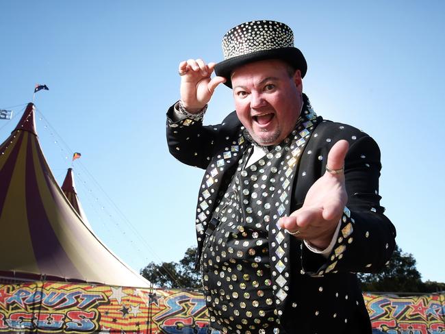 Stardust Circus ringmaster Adam St James. Picture: Tim Hunter