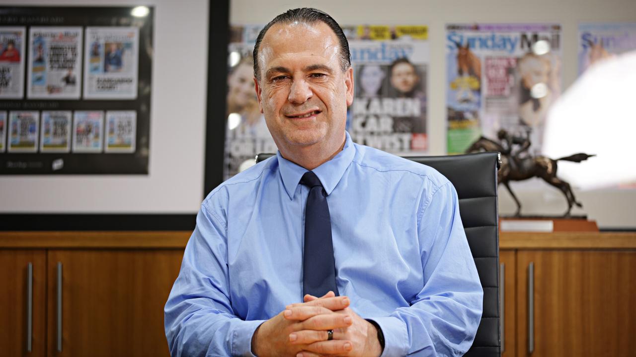 ‘Once in a lifetime opportunity for racing’.... Peter V'landys in the board room of Racing NSW. Picture: Adam Yip