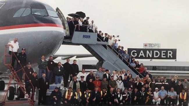 Planes on the runway in the Canadian town of Gander which inspired the musical Come From Away. Picture: Supplied