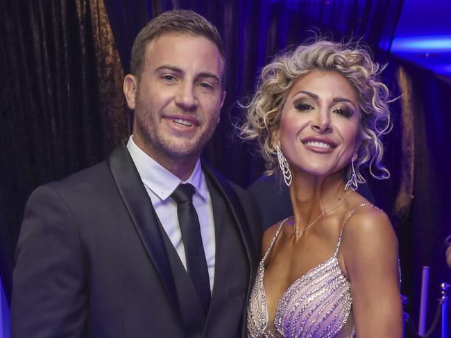 Justin Eaton & Dr Dona Hooshmand arriving at the Kollosche People's Ball at The Star.Picture: Glenn Campbell