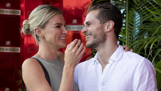 Amy Pejkovic and David Zaharakis. Picture: Fiona Hamilton