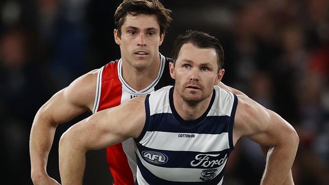 Patrick Dangerfield has posted footage of himself voting YES. Picture: Michael Klein.