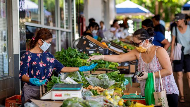 The Rapid Creek Markets trialled a soft reopening at the weekend. Picture: Che Chorley