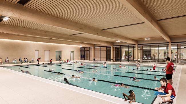 The centre will have an indoor 50m pool. Picture: SA Government