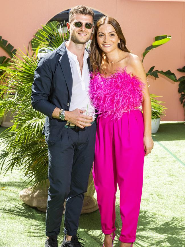 Sean Venturi and Katie Moubarak at Gerard’s Bistro. Picture: AAP/Richard Walker