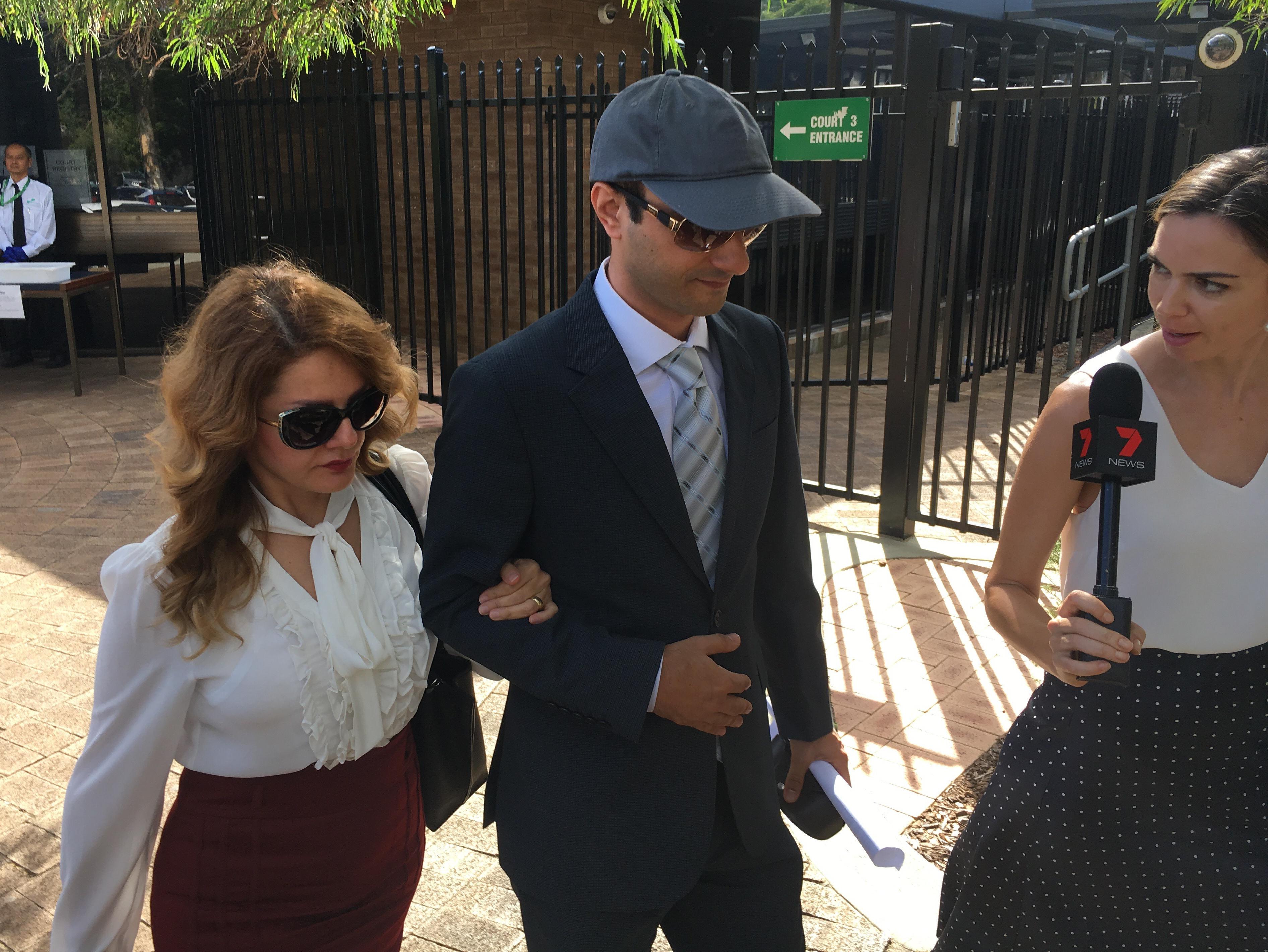 Farivar Ronaghi, 41, arrives at Armadale Magistrate’s Court.