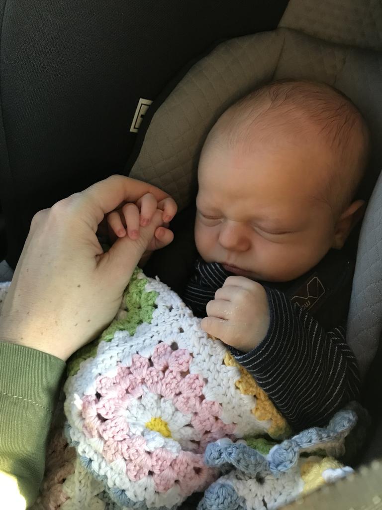 26/08/2019 - George Terence Carpenter going home from hospital with mummy and daddy. Picture: Lucy Carpenter