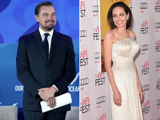 Leonardo Di Caprio and Angelina Jolie. Picture: Getty Picture: