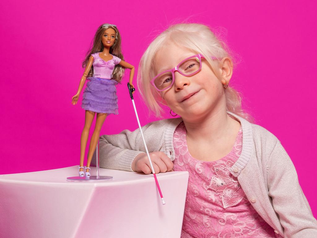 Toy maker brand Mattel Inc. announced it would be introducing its first blind Barbie doll ever on Tuesday. Picture: Supplied