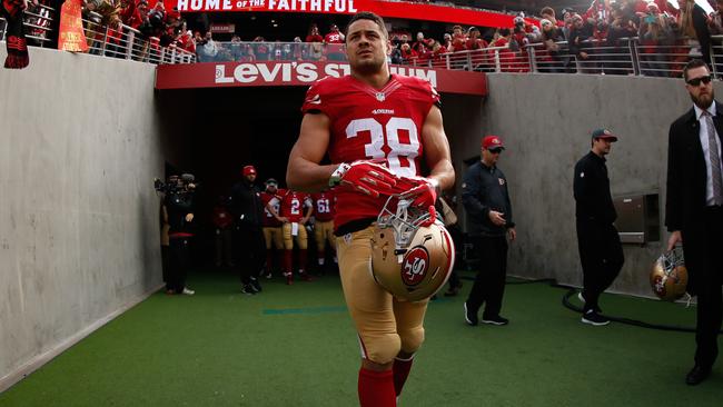 49ers Jarryd Hayne inactive for first time this season