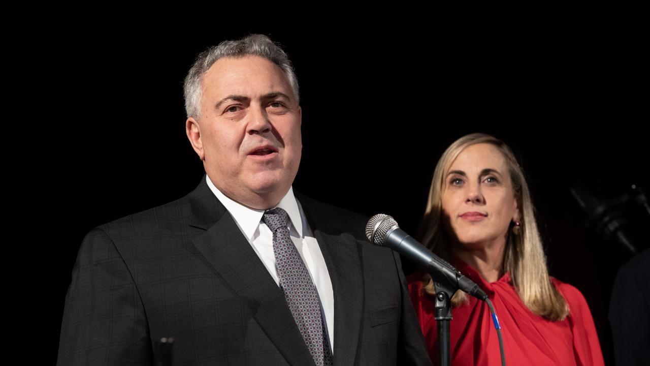 Joe Hockey with his wife, Melissa Babbage. Picture: Nick Klein