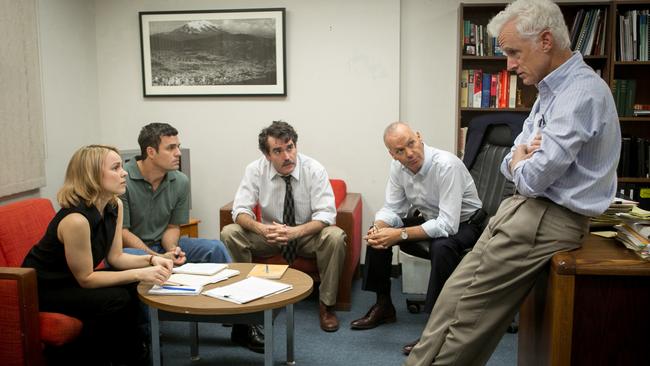 Spotlight is superbly acted by its ensemble cast, which includes Rachel McAdams, Mark Ruffalo, Brian d’Arcy James, Michael Keaton and John Slattery.