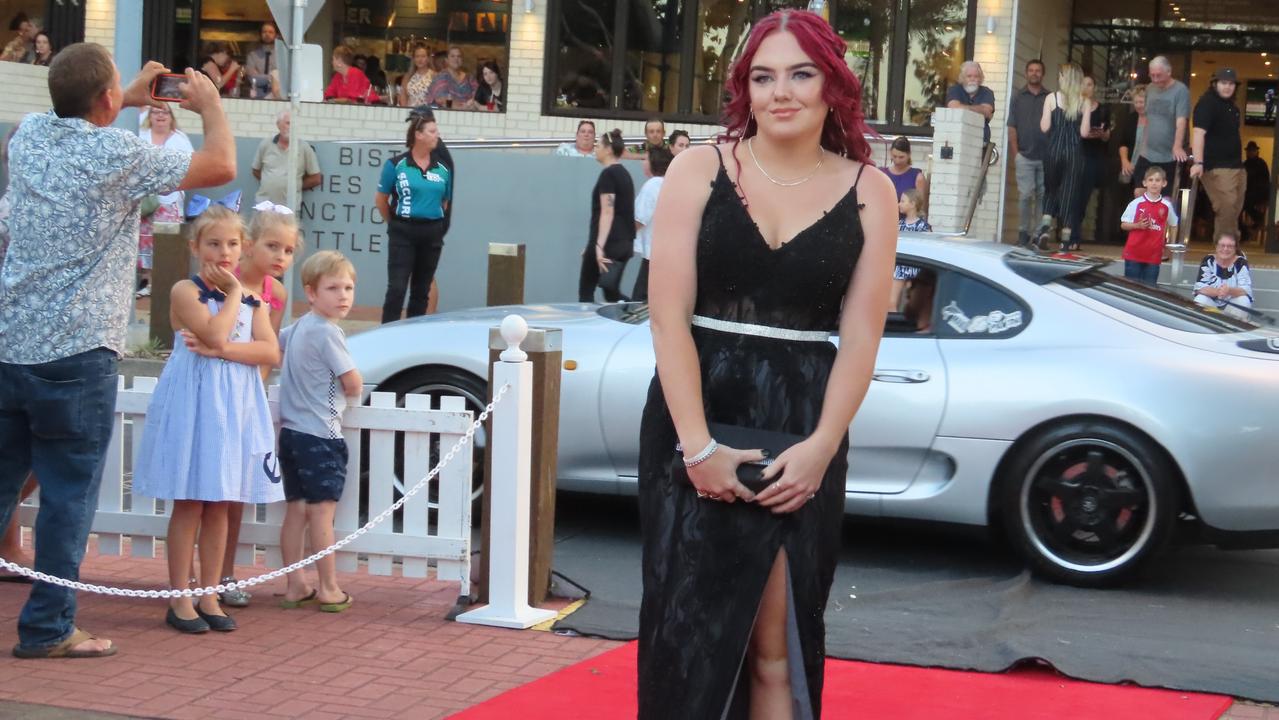 Students celebrating the Urangan State High School formal.