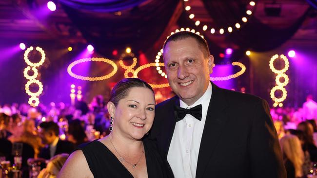 Lisa Clifford and Barry Clifford at the Gold Coast Business Excellence Awards Gala 2023 at The Star Gold Coast. Picture: Portia Large