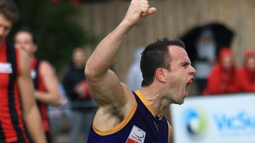 Tom Schneider in action for Vermont in the Eastern Football League (EFL). Picture: Davis Harrigan