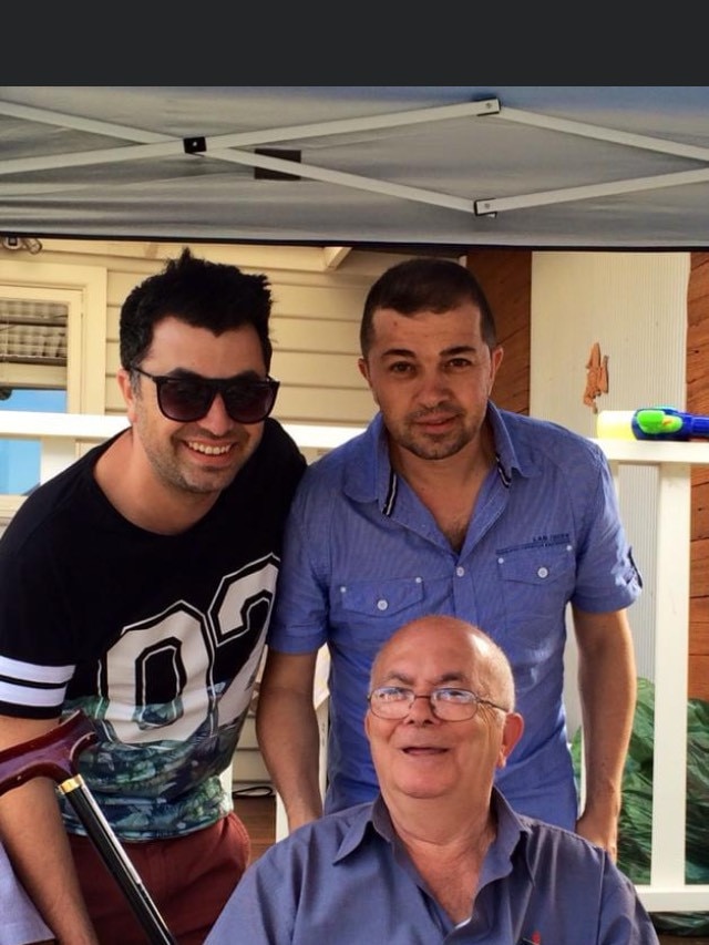 Paul Barboussas with sons Nicholas (right) and George. Picture: Supplied.