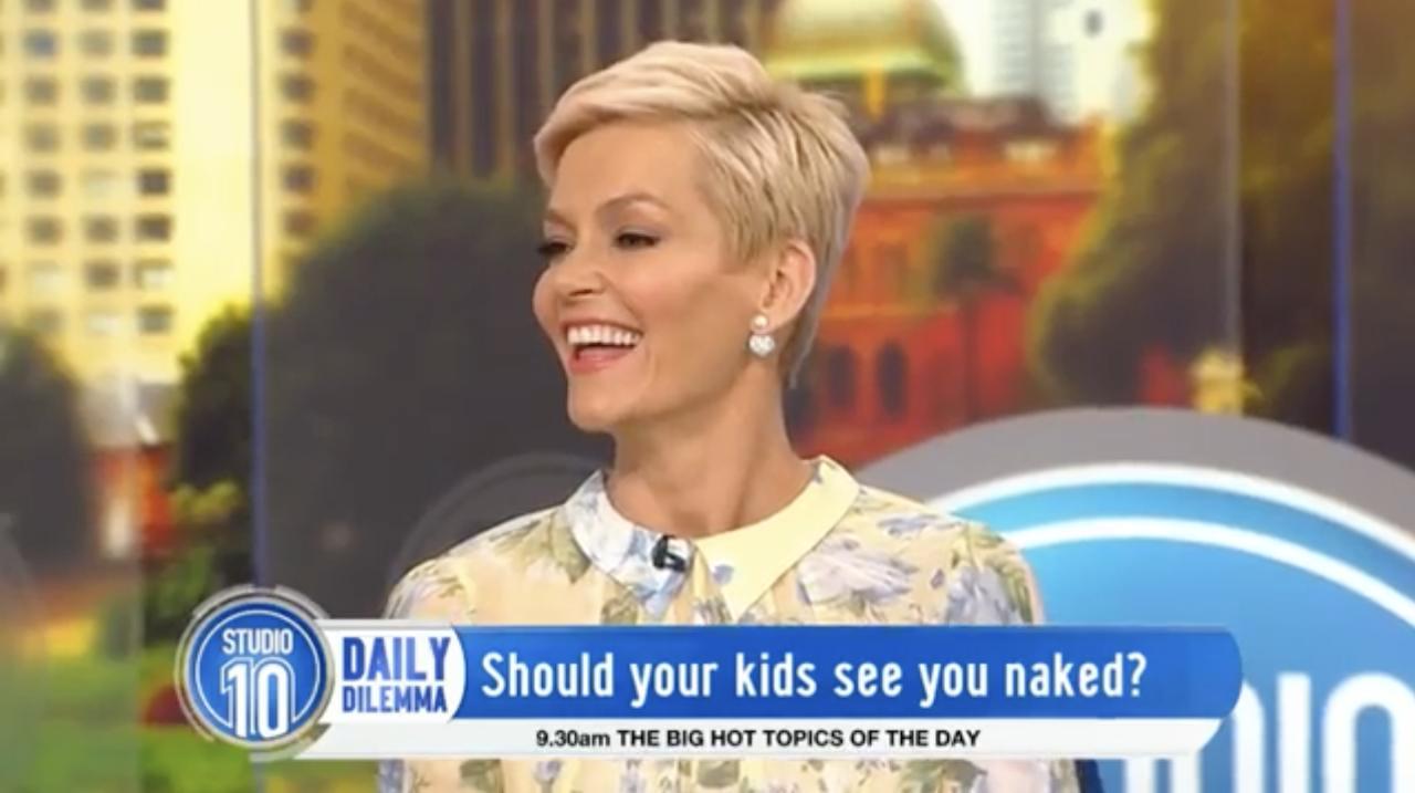 Jessica Rowe on being nude in front of the kids