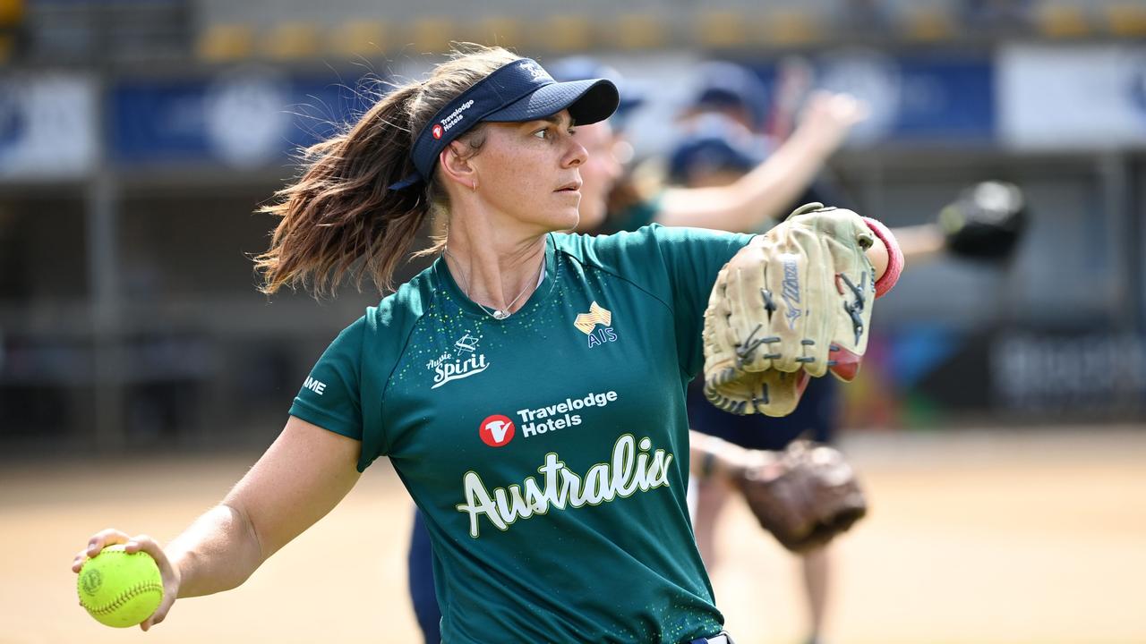 Aussie Spirit's Jade Wall is hoping to earn a spot on the Australian women's Olympic softball team at a pre-games training camp in Japan. Photo Supplied