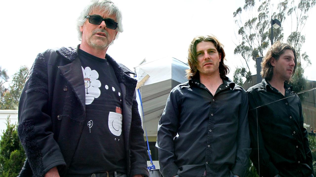 David Walsh, left, with Dark Mofo creative director Leigh Carmichael in 2012.